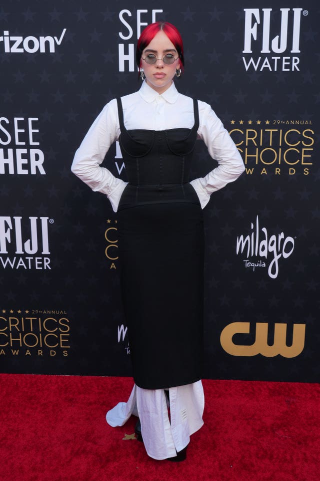 Billie Eilish arrives at the 29th Critics Choice Awards 