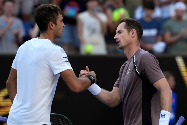Andy Murray was beaten by Tomas Martin Etcheverry