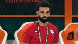 Mohamed Salah watched his team-mates draw