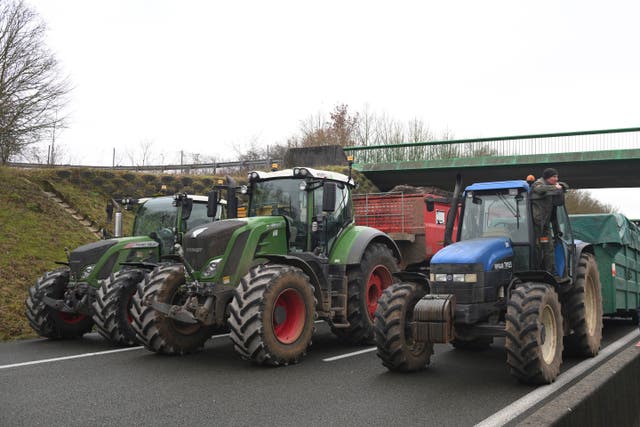 French tractor demo
