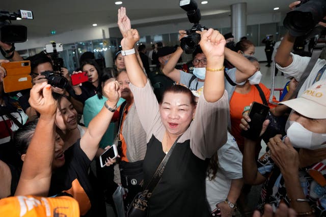 Supporters celebrate