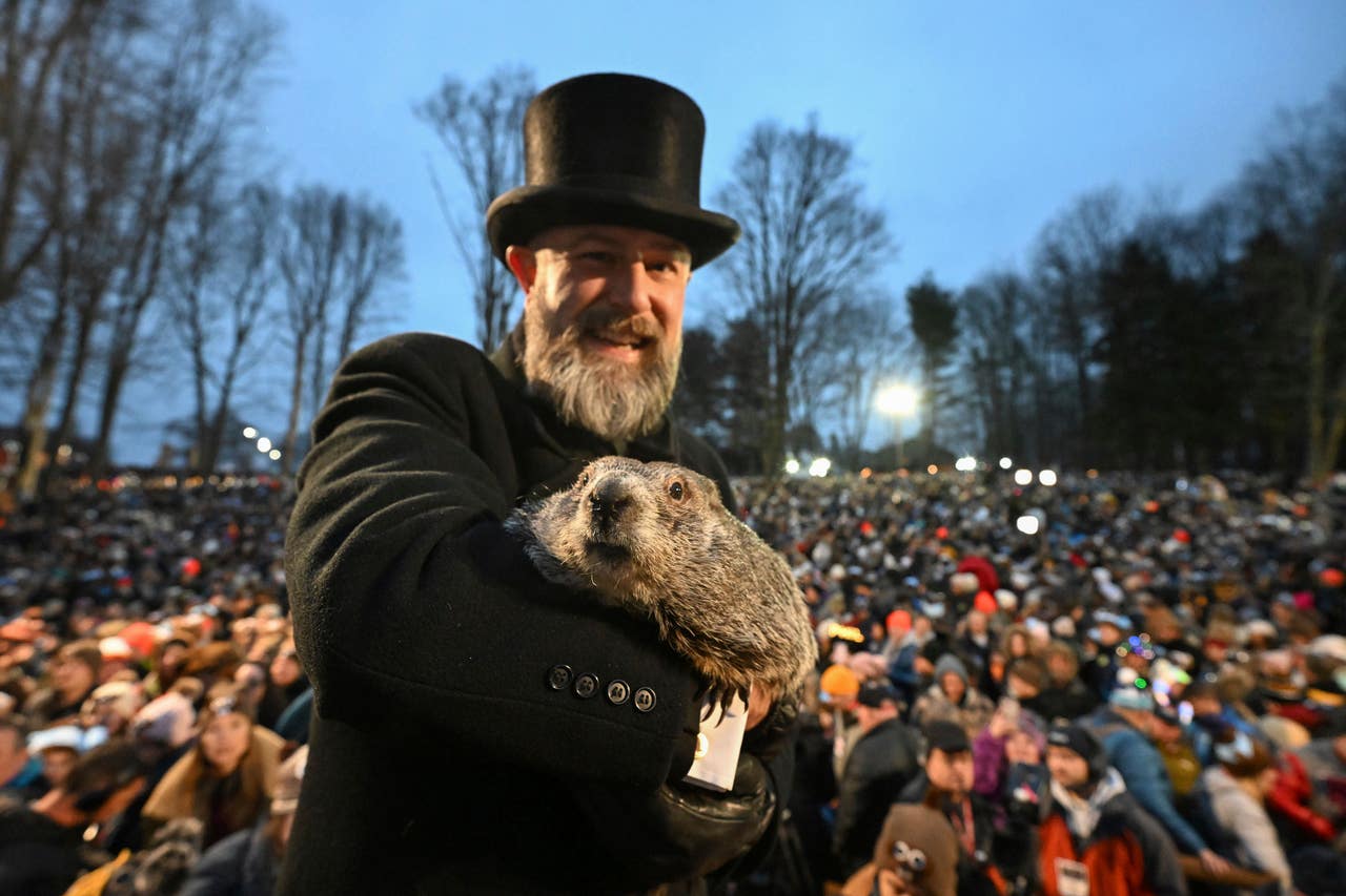 Punxsutawney Phil predicts an early spring at Groundhog Day festivities