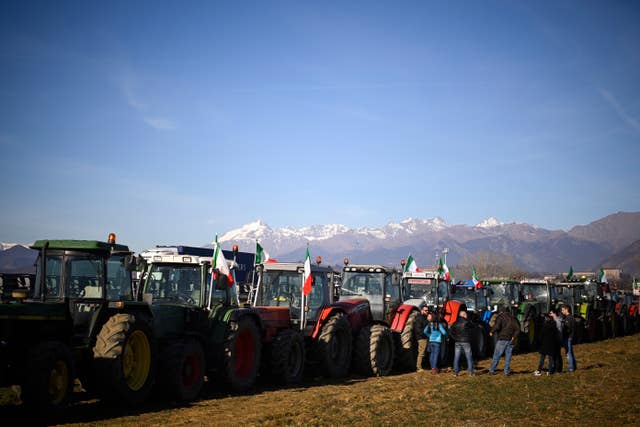 Italian farmers protest against EU agricultural policies