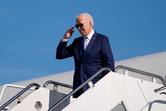 President Joe Biden boarding Air Force One