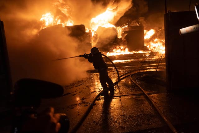 Fire in Kharkiv