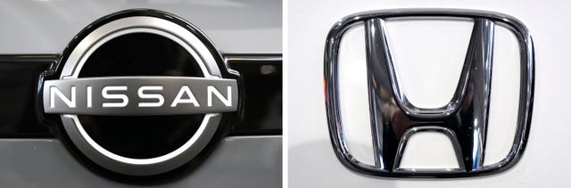 Nissan and Honda badges