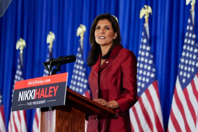 Nikki Haley vows to fight on after Donald Trump wins in her home state