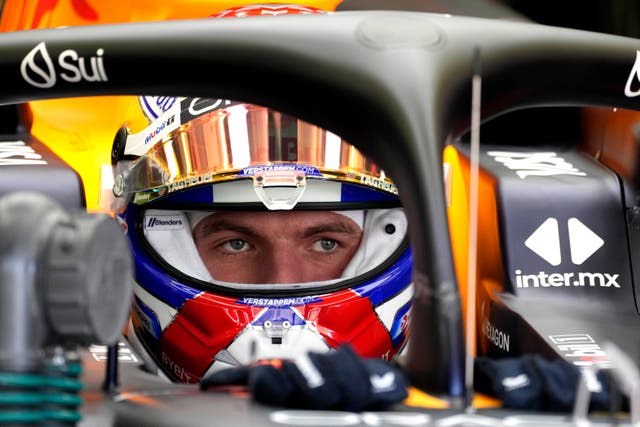 Max Verstappen prepares for the first practice session
