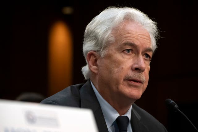 CIA director William Burns speaks during a hearing in Washington