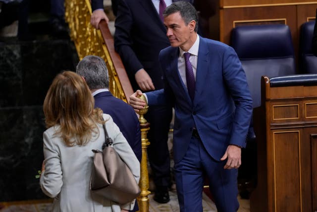 Spain’s prime minister Pedro Sanchez