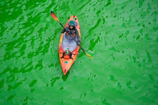 Green river canoeist