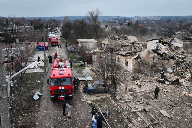 Wreckage in Ukraine