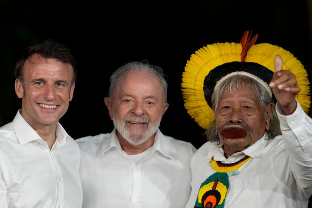 French, Brazilian and Indigenous leaders