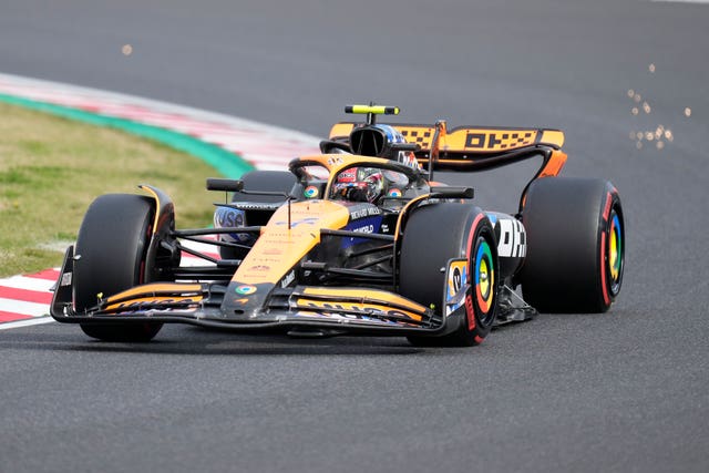 Norris qualified third for Sunday's Japanese Grand Prix