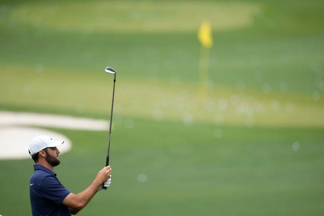 Scottie Scheffler is a short-priced favourite to win a second green jacket (AP Photo/Charlie Riedel)