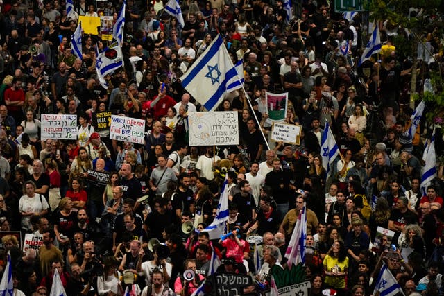 Protest against Netanyahu 