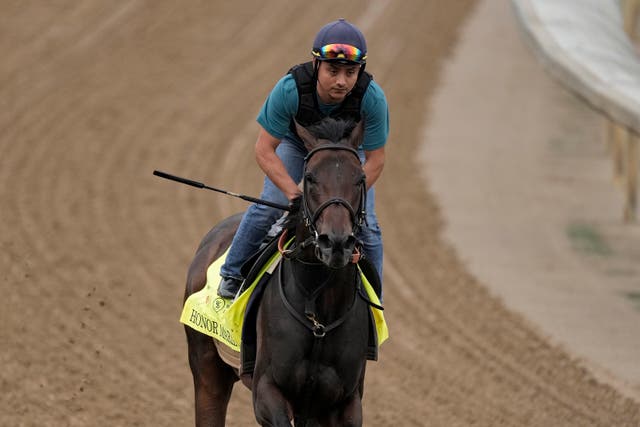Kentucky Derby hopeful Honor Marie works out at Churchill Downs
