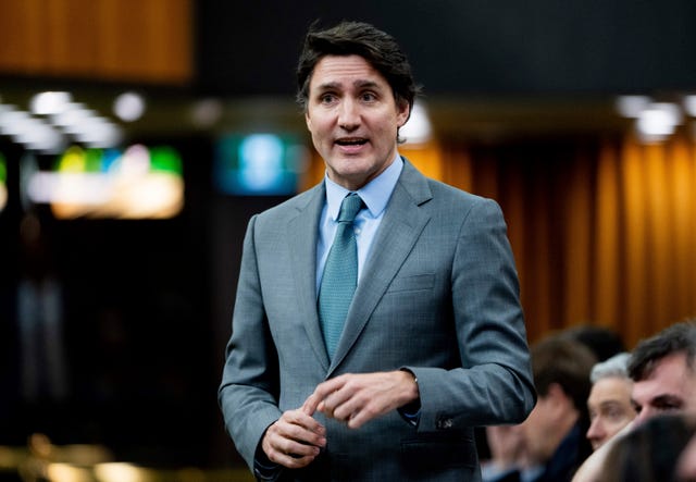 Canada’s Prime Minister Justin Trudeau rises during Question Period in the House of Commons on Parliament Hill in Ottawa