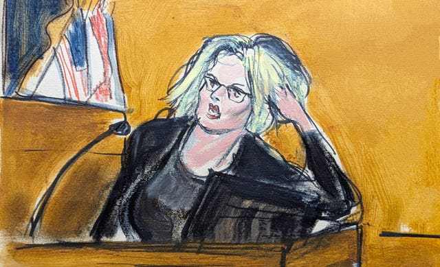 Stormy Daniels in Manhattan Criminal Court on May 7 in New York