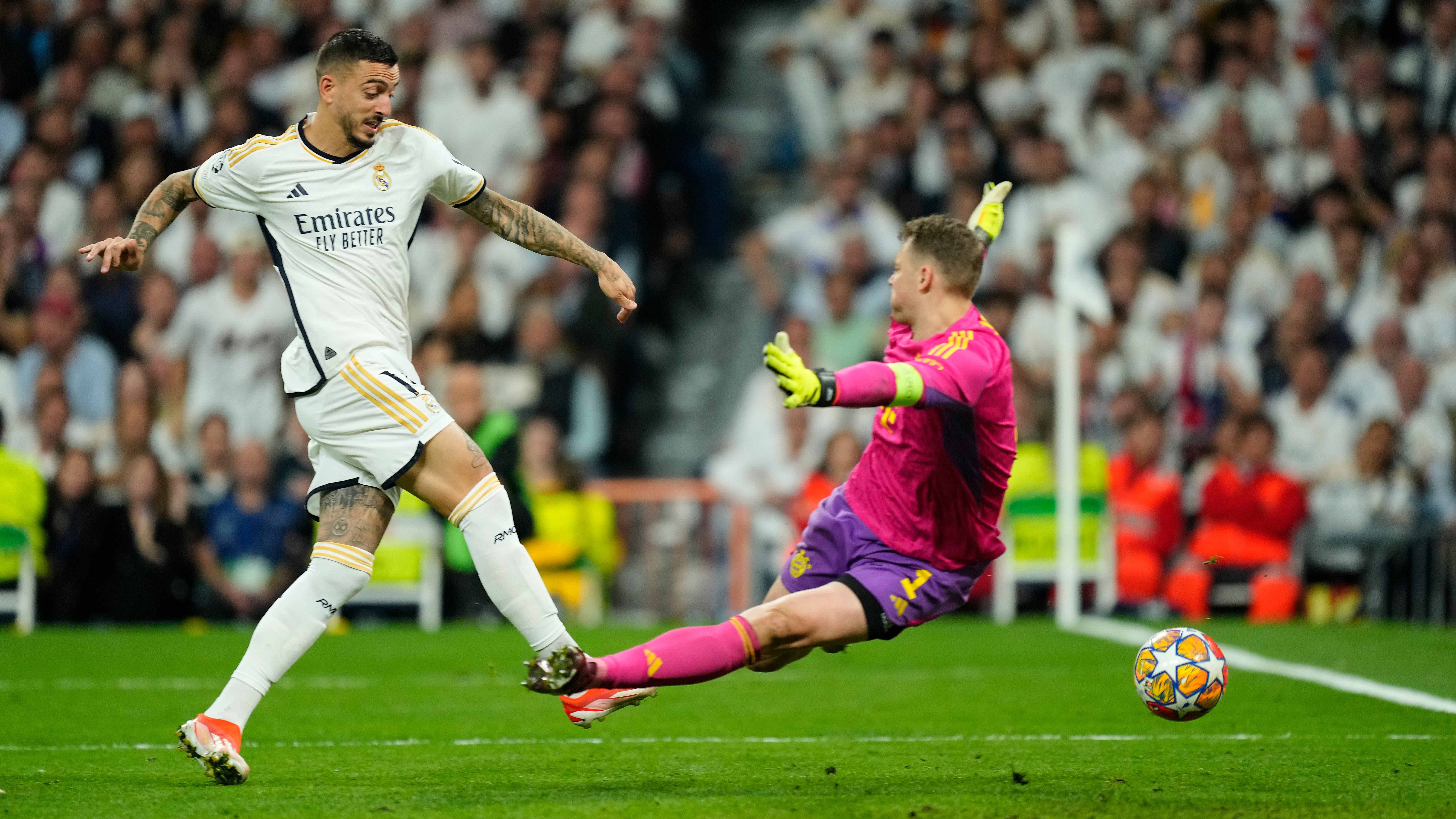 Joselu was the Real Madrid hero in a 2-1 win over Bayern Munich (Jose Breton/AP)