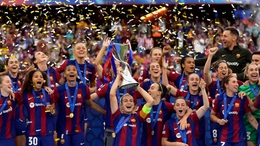 Barcelona won the Women’s Champions League again (Alvaro Barrientos/AP)