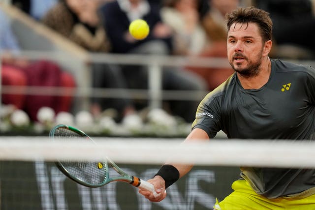 Switzerland’s Stan Wawrinka eased into round two (Thibault Camus/AP)