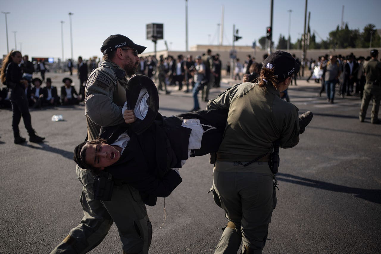 Ultra-Orthodox protesters block roads ahead of court ruling on draft ...