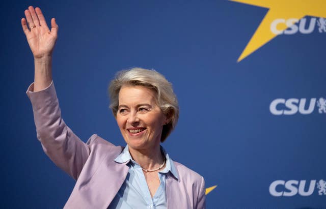 Ursula von der Leyen waves