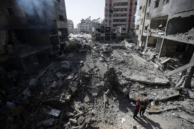 Scenes of destruction in Gaza