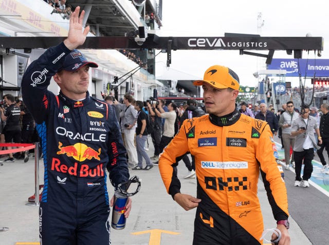 Verstappen and Norris were second and third in qualifying