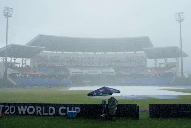 Rain delays the start of World Cup match between England and Namibia