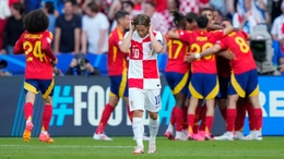 Croatia midfielder Luka Modric saw his side suffer an opening defeat as Spain coasted to victory in Berlin (Ebrahim Noroozi/AP)