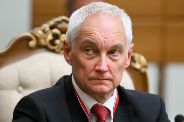 Russian Defense Minister Andrei Belousov 