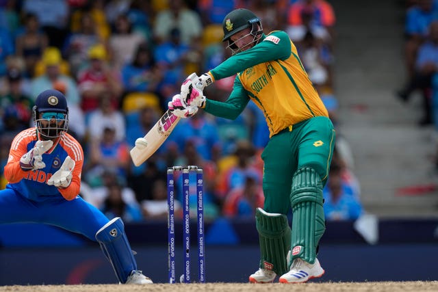 Heinrich Klaasen's big hitting had put South Africa on course (Ricardo Mazalan/AP)