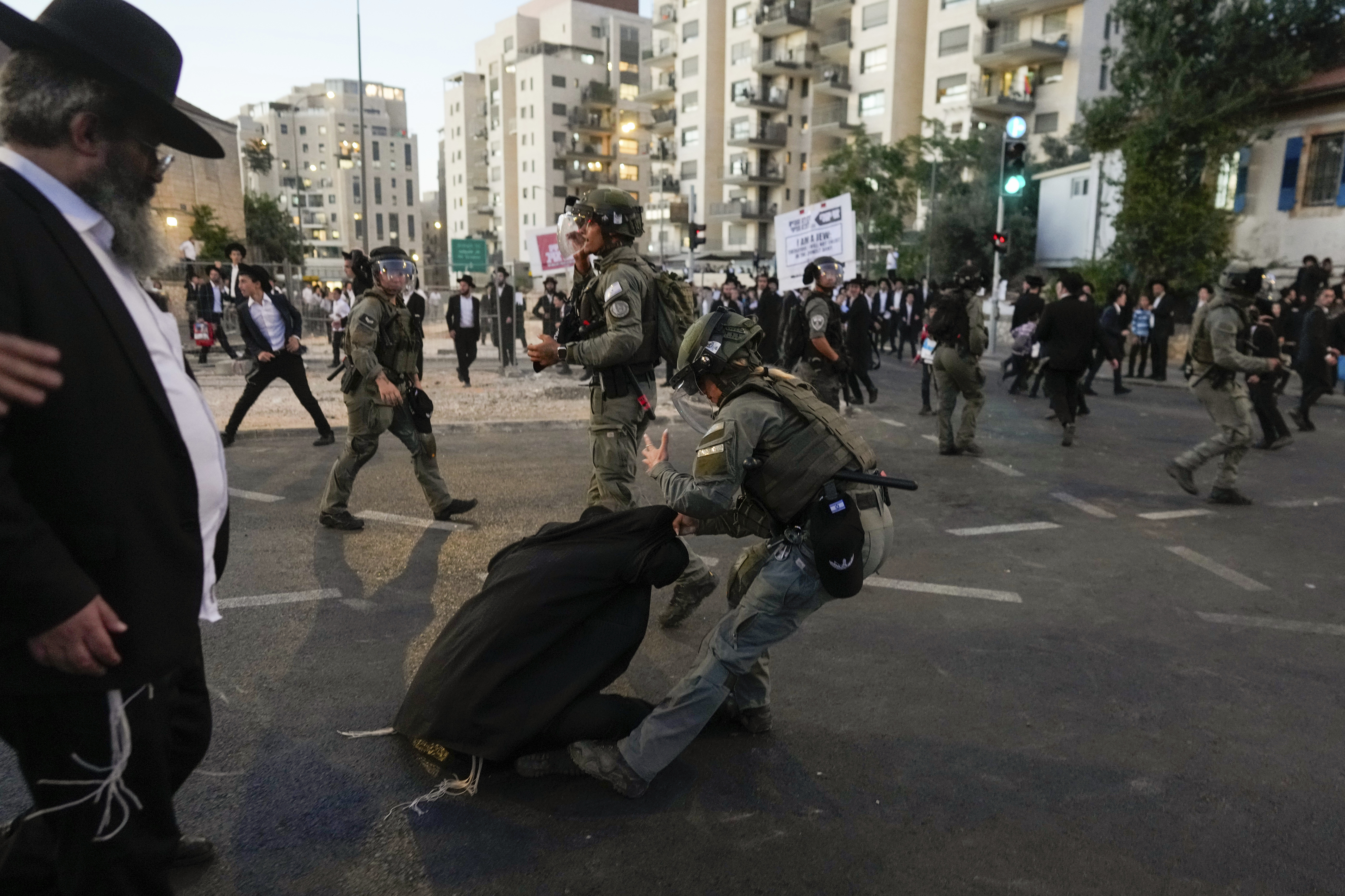 Ultra-Orthodox Protest Against Order To Enlist Turns Violent In ...