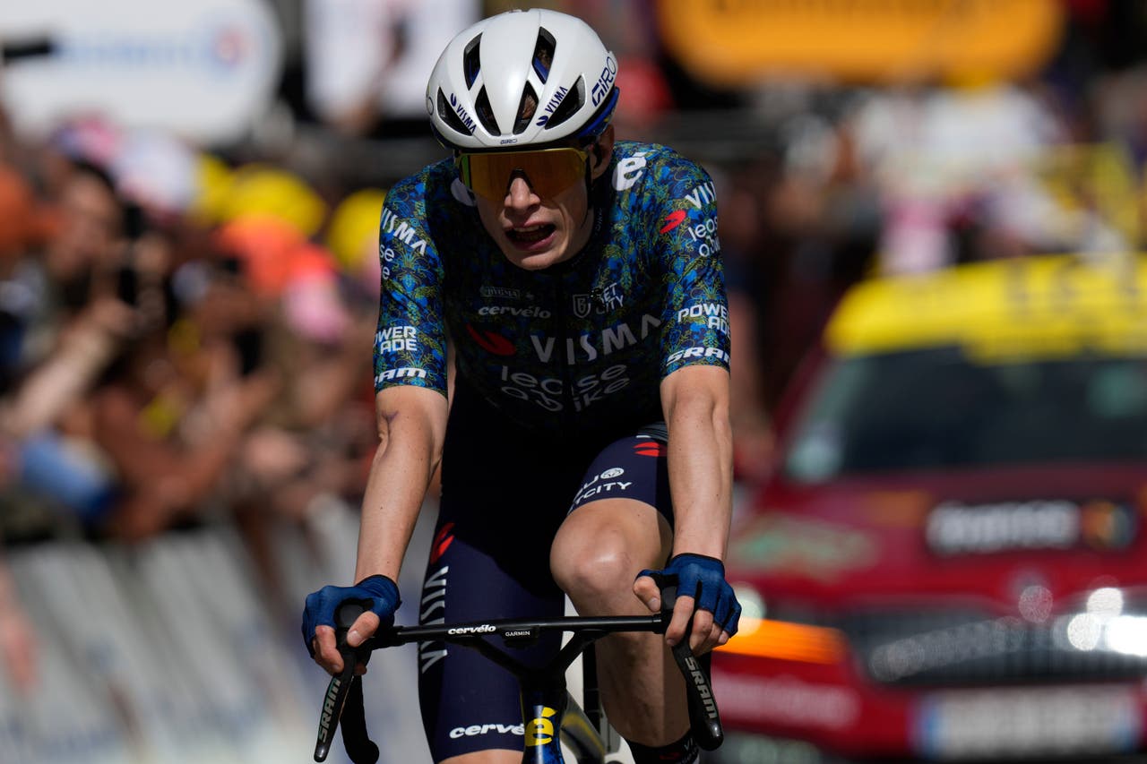Tadej Pogacar takes Tour de France lead after dominant stage four