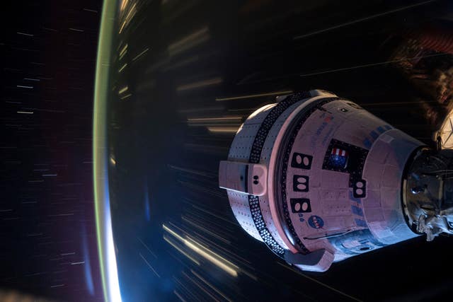 Boeing’s Starliner spacecraft is docked to the Harmony module of the International Space Station on July 3 2024