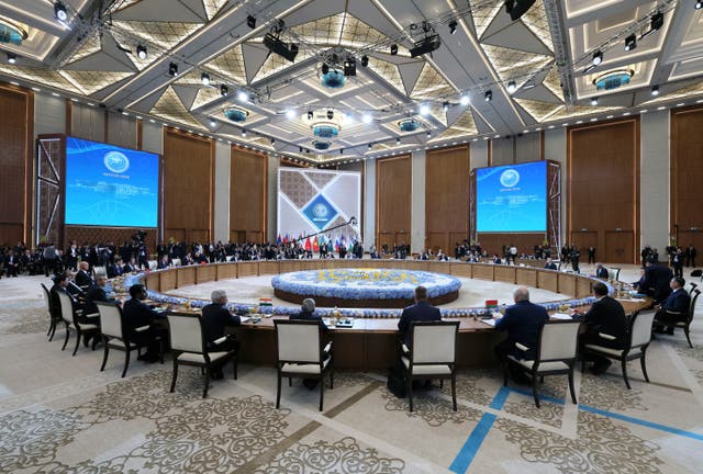 Heads of state and government of SCO states attend the Shanghai Cooperation Organisation 