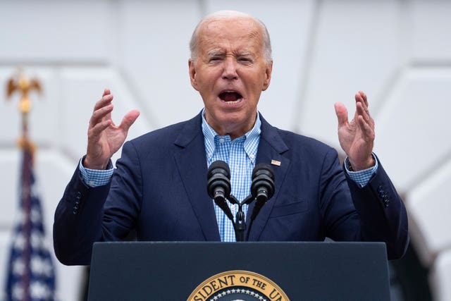 Biden during a speech 