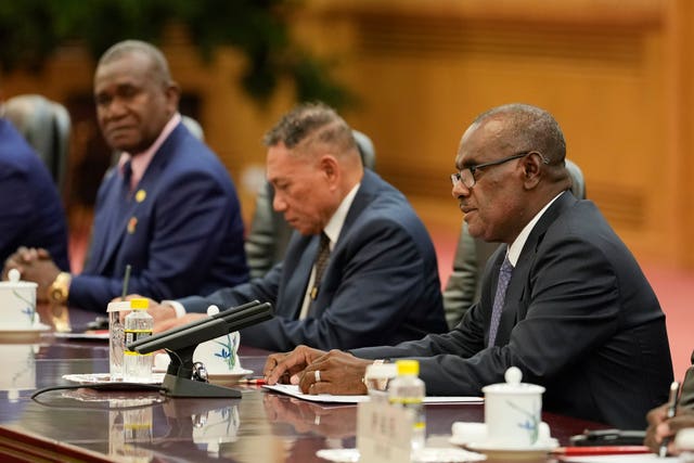 Solomon Islands' PM and other delegates