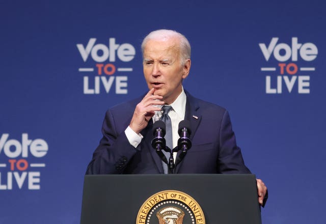 Biden giving speech