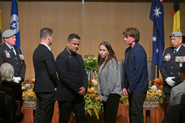 Relatives of the Australian victims