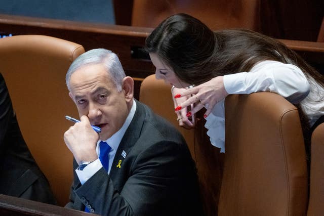 Israel’s Prime Minister Benjamin Netanyahu attends a session of the country's parliament 