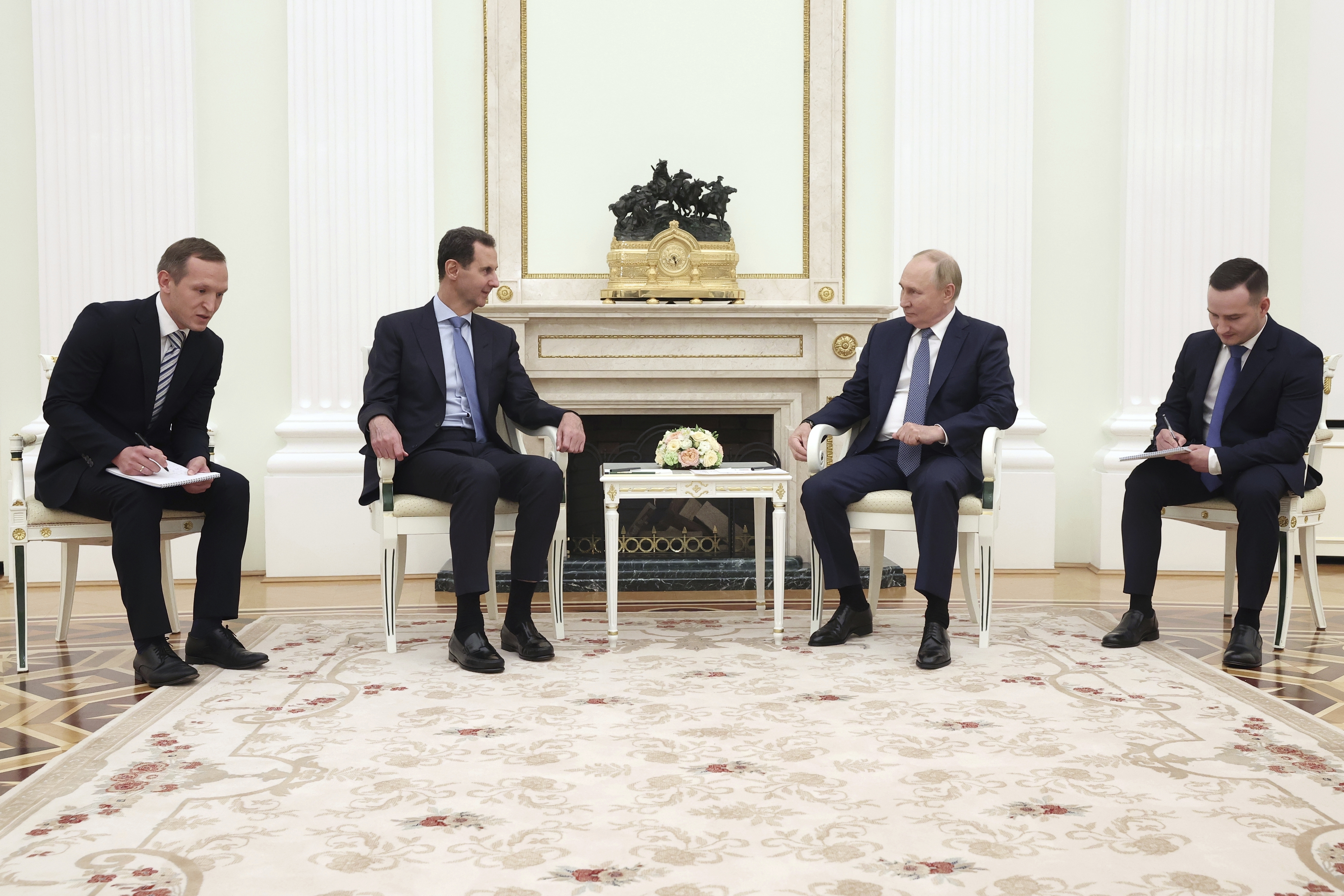 Russian President Vladimir Putin Meets Syrian Leader Bashar Assad At ...