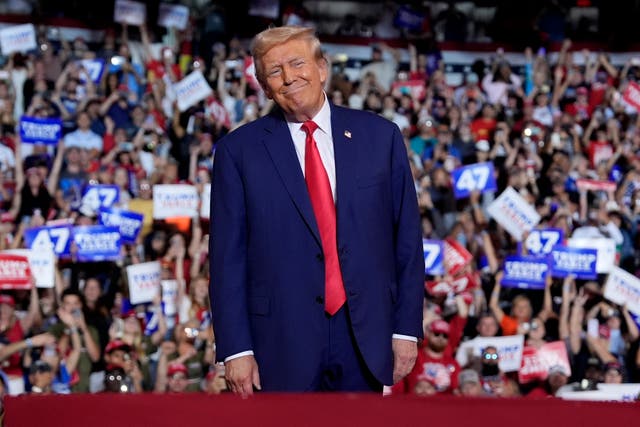 Donald Trump at Casey Plaza in Wilkes-Barre, Pennsylvania