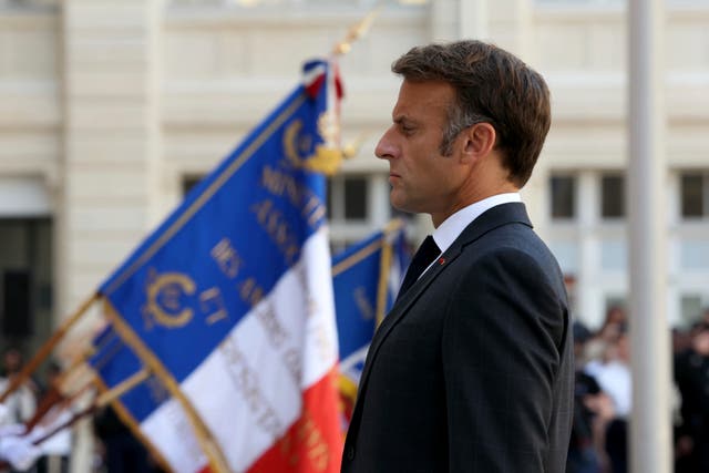 French president Emmanuel Macron 