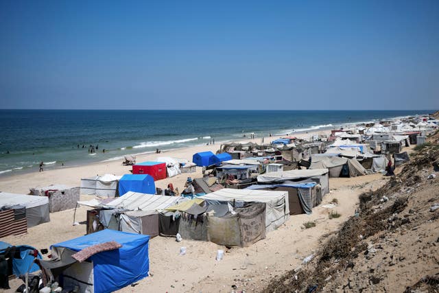 Tents on a beach