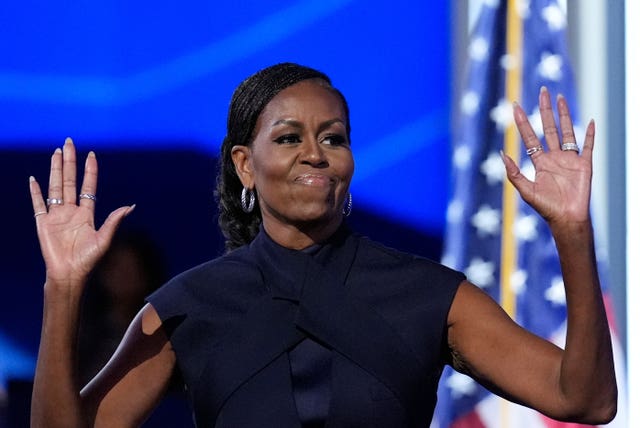 Former first lady Michelle Obama speaks