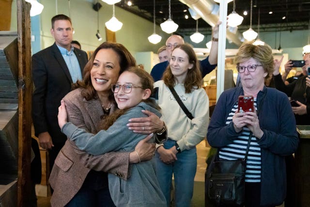 Kamala Harris meets voters