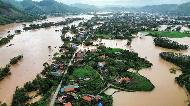 Flooded landscape